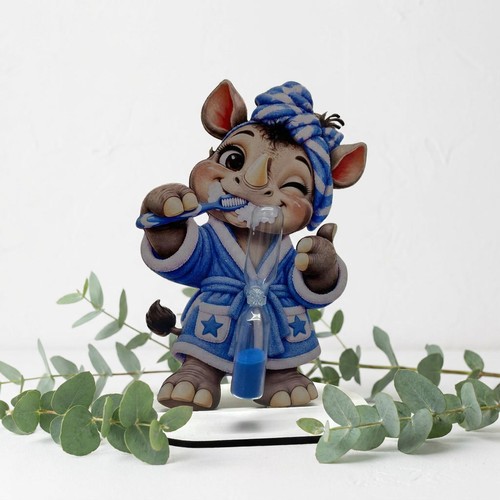 Zahnputzuhr kinder nashorn - kinder,