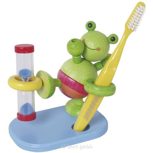 Zahnputzuhr frosch mit - zahnputzuhr,