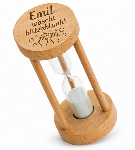 Sanduhr holz minuten - 3, mit