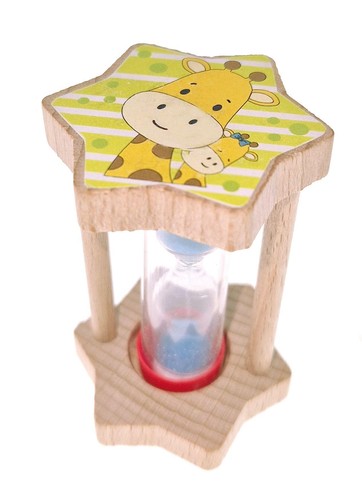Zahnputzuhr mit giraffenmotiv - mit,