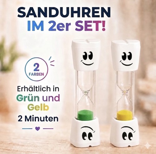 Sanduhr zahnputzuhr 2 - 2x,